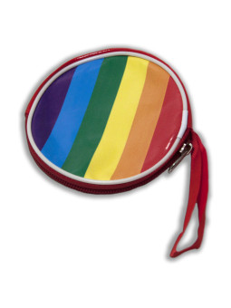 MONEDERO REDONDO BANDERA LGBT DE LA MARCA PRIDE