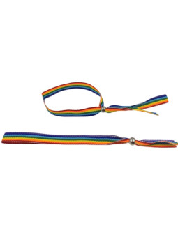 PULSERA BOLITA PLATEADA BANDERA LGBT DE LA MARCA PRIDE