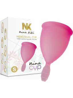 COPA MENSTRUAL NINACUP ROSA - SILICONA MÉDICA TALLA S DE LA MARCA NINA KIKÍ