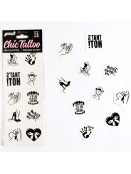 SET 10 TATTOOS TEMPORALES KINKY COLLECTION SEXY DE LA MARCA SECRETPLAY