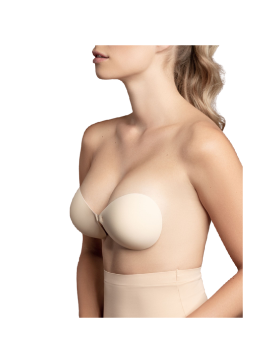 SUJETADOR INVISIBLE ADHESIVO SIN TIRANTAS NEGRO DE LA MARCA BYE BRA - BRAS