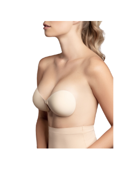SUJETADOR INVISIBLE ADHESIVO SIN TIRANTAS NEGRO DE LA MARCA BYE BRA - BRAS