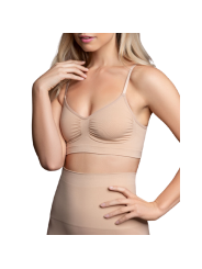 SUJETADOR SIN COSTURAS CONTROL MEDIO NEGRO TALLA S DE LA MARCA BYE BRA - BRAS