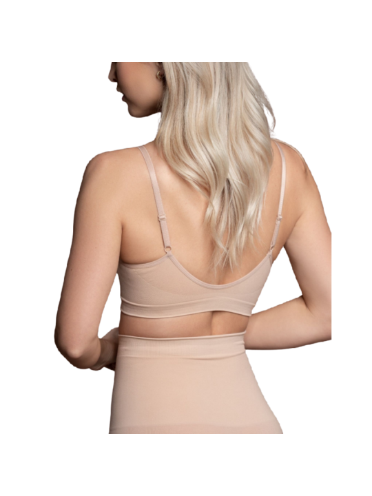 SUJETADOR SIN COSTURAS CONTROL MEDIO NEGRO TALLA S DE LA MARCA BYE BRA - BRAS