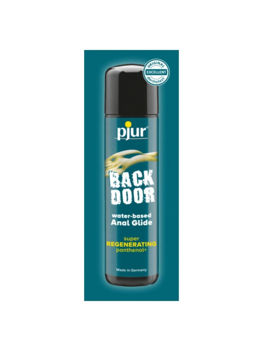 LUBRICANTE ANAL BASE AGUA CON PANTENOL Y CAMOMILA 2 ML DE LA MARCA PJUR
