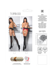 MEDIAS CON LIGUERO ROJO 20/40 DEN - TIOPEN 003 DE LA MARCA PASSION WOMAN GARTER & STOCK