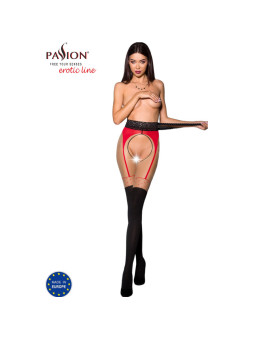 MEDIAS CON LIGUERO ROJO 20/40 DEN - TIOPEN 003 DE LA MARCA PASSION WOMAN GARTER & STOCK