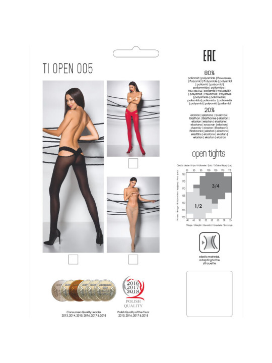 MEDIAS ELEGANTES 3/4 NEGRO 60 DEN - TIOPEN 005 DE LA MARCA PASSION WOMAN GARTER & STOCK