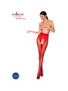 MEDIAS ELEGANTES BLANCAS 30 DEN CON BRAGA DECORATIVA DE LA MARCA PASSION WOMAN GARTER & STOCK