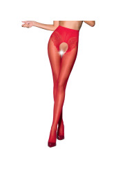 MEDIAS ELEGANTES BLANCAS 30 DEN CON BRAGA DECORATIVA DE LA MARCA PASSION WOMAN GARTER & STOCK