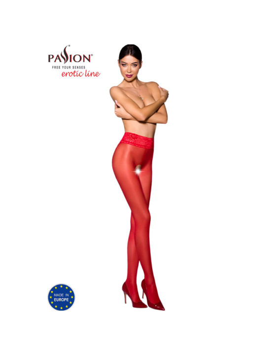 MEDIAS ELEGANTES CON ENCAJE BLANCO 30 DEN DE LA MARCA PASSION WOMAN GARTER & STOCK