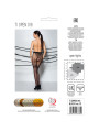 MEDIAS ELEGANTES NEGRO 20 DEN CON ABERTURA ENTRE MUSLOS DE LA MARCA PASSION WOMAN GARTER & STOCK