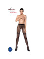 MEDIAS ELEGANTES NEGRO 20 DEN CON ABERTURA ENTRE MUSLOS DE LA MARCA PASSION WOMAN GARTER & STOCK