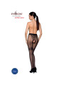 MEDIAS ELEGANTES NEGRO 20 DEN CON ABERTURA ENTRE MUSLOS DE LA MARCA PASSION WOMAN GARTER & STOCK