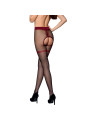 MEDIAS ELEGANTES CON ABERTURA 20 DEN NEGRO DE LA MARCA PASSION WOMAN GARTER & STOCK