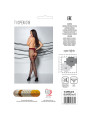 MEDIAS ELEGANTES CON ABERTURA 20 DEN NEGRO DE LA MARCA PASSION WOMAN GARTER & STOCK
