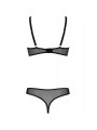 BODY MARINA NEGRO S/M - LENCERÍA SEXY CON COPAS ABIERTAS DE LA MARCA PASSION WOMAN TEDDIES