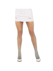 PANTIMEDIAS REJILLA DIAMANTE AMARILLO SEXY SPANDEX DE LA MARCA LEG AVENUE HOSIERY