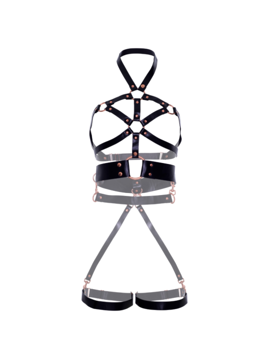 ARNES BODY CUERO VEGANO NEGRO CON TACHUELAS TALLA S DE LA MARCA LEG AVENUE KINK