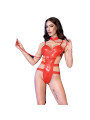 BODY SENSACIONAL ROJO CON COLLAR S/M DE LA MARCA CHILIROSE BODIES