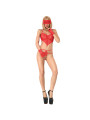 BODY DE ENCAJE ROJO CON JOYERÍA Y ACCESORIOS S/M DE LA MARCA CHILIROSE BODIES
