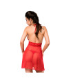 BABYDOLL ROJO CON ENCAJE Y TANGA S/M - CHILIROSE DE LA MARCA CHILIROSE BABYDOLLS