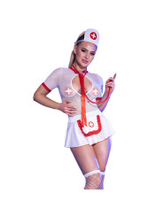 DISFRAZ ENFERMERA SEXY CON ESTETOSCOPIO Y MEDIAS DE LA MARCA CHILIROSE COSTUMES