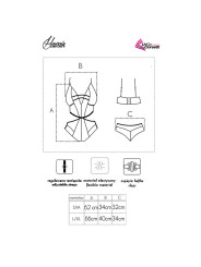 BODY TRANSPARENTE NEGRO DE ENCAJE HAWAIN LC 90665 DE LA MARCA LIVCO CORSETTI BODIES