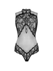 BODY SENSUAL DE ENCAJE TRANSPARENTE NEGRO SAGEN DE LA MARCA LIVCO CORSETTI BODIES