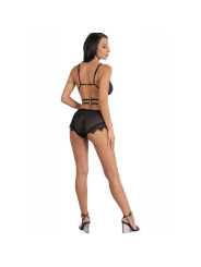 CONJUNTO LENCERÍA ENCAJE NEGRO SUJETADOR Y PANTY SEXY DE LA MARCA LIVCO CORSETTI SETS