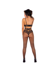MEDIAS DE REJILLA NEGRAS CON CINTURÓN LIVCO CORSETTI DE LA MARCA LIVCO CORSETTI STOCKINGS