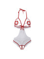 DISFRAZ ENFERMERA SEXY TRANSPARENTE SIN ENTREPIERNA S/M DE LA MARCA SUBBLIME COSTUMES