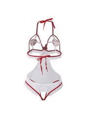 DISFRAZ ENFERMERA SEXY TRANSPARENTE SIN ENTREPIERNA S/M DE LA MARCA SUBBLIME COSTUMES