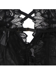 TEDDY ENCAJE NEGRO HALTER ESPALDA DESCUBIERTA S/M DE LA MARCA SUBBLIME BODIES