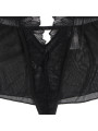 TEDDY ENCAJE NEGRO HALTER ESPALDA DESCUBIERTA S/M DE LA MARCA SUBBLIME BODIES