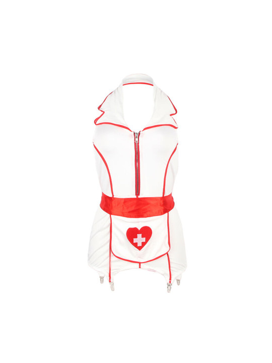 DISFRAZ ENFERMERA SEXY ROJO Y BLANCO TALLA S/M DE LA MARCA SUBBLIME COSTUMES