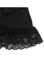 BABYDOLL NEGRO DE ENCAJE TRANSPARENTE CON TIRANTES AJUSTABLES S/M DE LA MARCA SUBBLIME BABYDOLLS