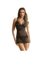 BABYDOLL DE ENCAJE NEGRO CON TIRANTES AJUSTABLES S/M DE LA MARCA SUBBLIME BABYDOLLS