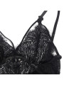 BABYDOLL DE ENCAJE NEGRO CON TIRANTES AJUSTABLES S/M DE LA MARCA SUBBLIME BABYDOLLS