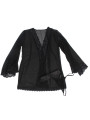 BATA TRANSPARENTE ENCAJE NEGRO S/M - SUBLIME LINGERIE DE LA MARCA SUBBLIME BABYDOLLS