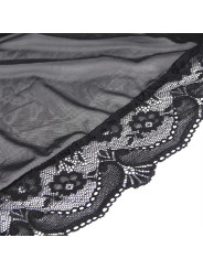 BATA TRANSPARENTE ENCAJE NEGRO S/M - SUBLIME LINGERIE DE LA MARCA SUBBLIME BABYDOLLS