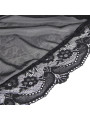 BATA TRANSPARENTE ENCAJE NEGRO S/M - SUBLIME LINGERIE DE LA MARCA SUBBLIME BABYDOLLS