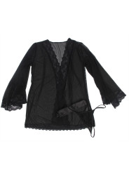 BATA TRANSPARENTE ENCAJE NEGRO S/M - SUBLIME LINGERIE DE LA MARCA SUBBLIME BABYDOLLS