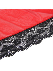 BATA TRANSPARENTE ENCAJE ROJO SEXY TALLA S/M DE LA MARCA SUBBLIME BABYDOLLS