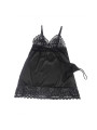 BABYDOLL NEGRO CON ENCAJE Y TANGA INCLUIDO S/M DE LA MARCA SUBBLIME BABYDOLLS