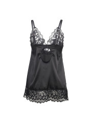 BABYDOLL NEGRO CON ENCAJE Y TANGA INCLUIDO S/M DE LA MARCA SUBBLIME BABYDOLLS