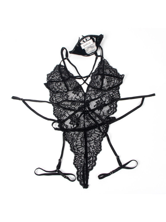 DISFRAZ POLICIA BODY ENCAJE NEGRO SEXY S/M DE LA MARCA SUBBLIME COSTUMES