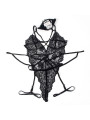 DISFRAZ POLICIA BODY ENCAJE NEGRO SEXY S/M DE LA MARCA SUBBLIME COSTUMES