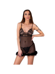 BABYDOLL Y TANGA NEGRO ENCAGE LIVCO CORSETTI DE LA MARCA LIVCO CORSETTI SETS