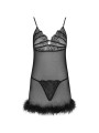 BABYDOLL Y TANGA NEGRO ENCAGE LIVCO CORSETTI DE LA MARCA LIVCO CORSETTI SETS